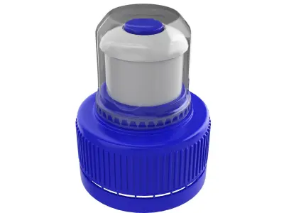 Pull - Push Sport Bottle Cap Low-poly 3D model