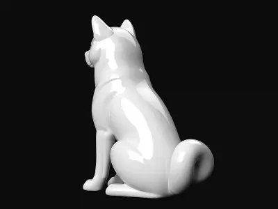 Akita 3D print model