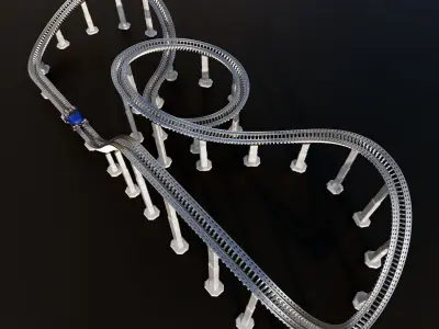rollercoaster st 3D model