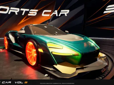 Sportscar VOL 3 Low-poly 3D model