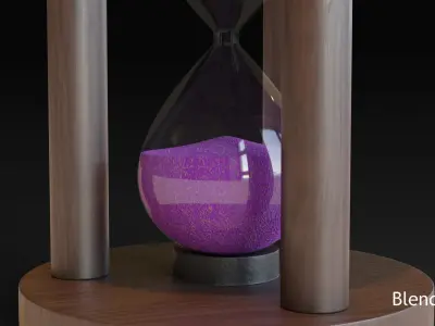 Hourglass Low-poly 3D model