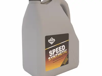 Engine Oil Can  Low-poly 3D model