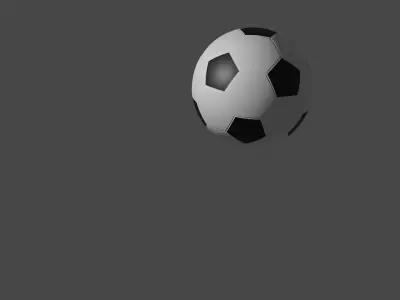 Foot ball Low-poly 3D model