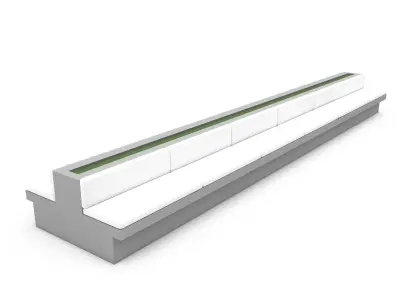 cafe sitting 3D model Low-poly 3D model