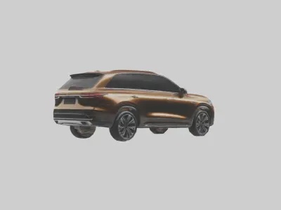 Modern Luxury SUV model Low-poly 3D model