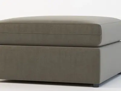 Bassett Beckham Pit Ottoman Pouf 3D model