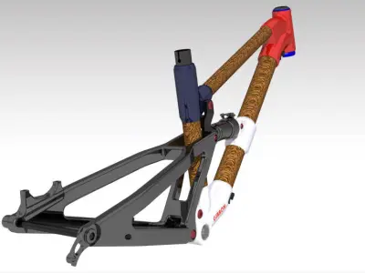 Frame MTB Full Suspension GB2 3D model