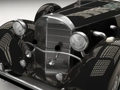 Mercedes 770K Staff Car 3D model