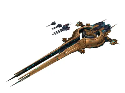 Battlestar - Battleship 03 3D model