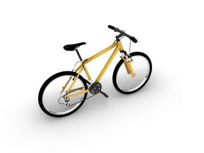 Yellow Bicycle  3D model
