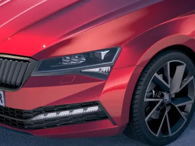 Skoda Superb Combi 2020 3D model