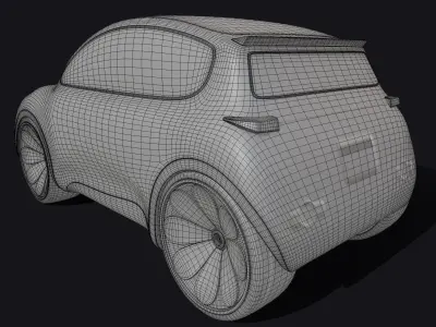 Hatchback Car 3D model