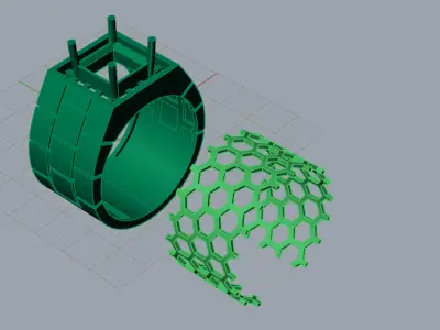 Yellow Gold Man Ring mr0201 3D print model