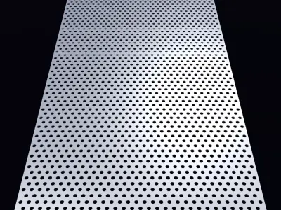 Perforated panel with 22 percent opening 25O51 3D model