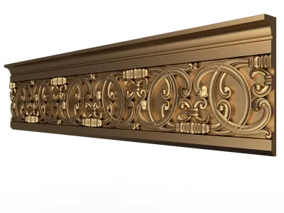 Cornice Decoration Molding 08 Low-poly 3D model