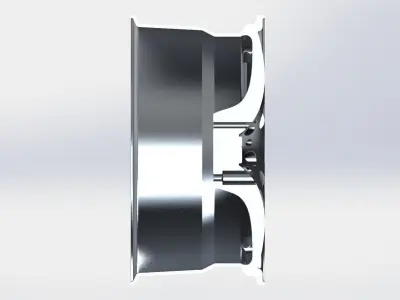3D Modelled Alloy Wheel 3D model