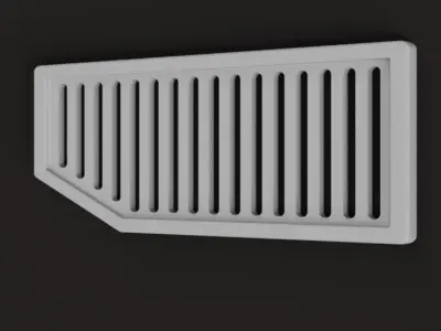 Galaxys Edge Window Grate Prop STL Inspired by Star Wars 3D print model