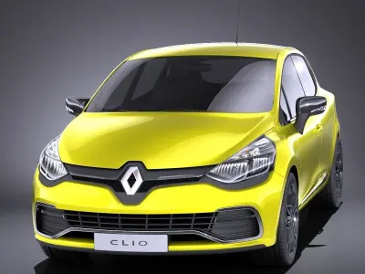 Renault Clio 2015 RS 200 VRAY 3D model