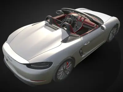 2020 Porsche 718 Spyder 3D model