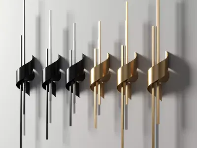 lampatron TINUS BEND wall light  Low-poly 3D model