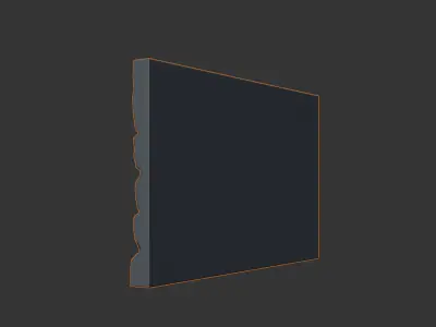Jagged Gneiss Rock Wall Geometry 3D model