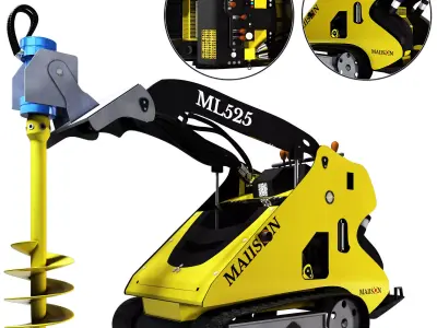 Ml525 Mini Track Loader 3D model