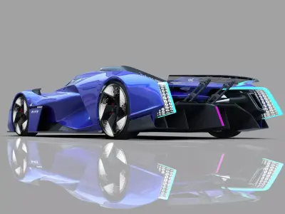 Alpine Alpenglow HY4 Concept 2022 HQ interior  3D model