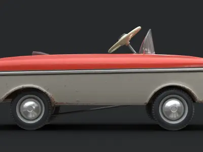 Moskvich 3 series Low-poly 3D model