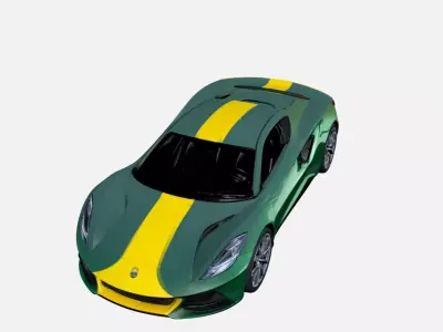 Lotus Emira 2026 Modern Mid-Engine Sports Coupe 3D model