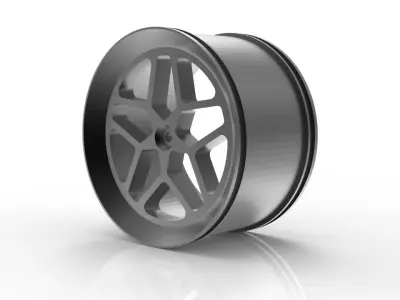 High-Performance RC Car Wheels Custom 3D STL Designs 3D print model