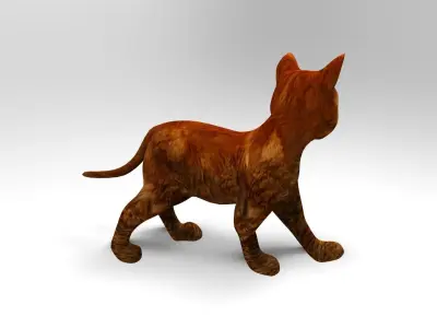 Cute Cat Rigged Low-poly 3D model buy