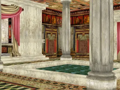 Roman house 3D model