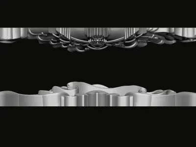 Buddhist Victory Banner Relief 3D print model