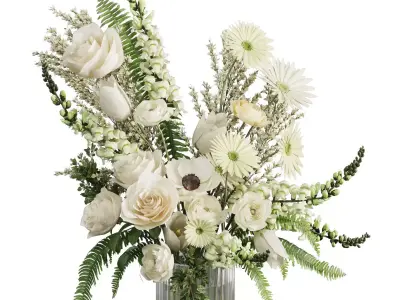 Flower In Vase  22 3D model