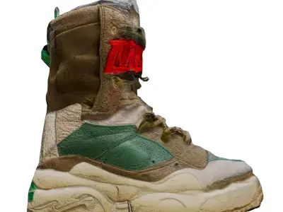 Hiking Sneaker Boots Free low-poly 3D model