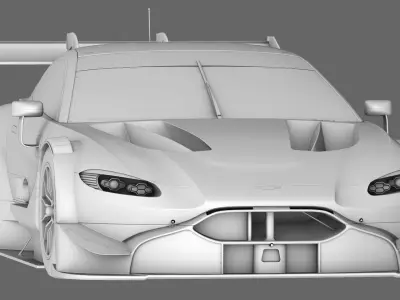  Aston Martin AMR Vantange DTM 2019 GT500 Low-poly 3D model