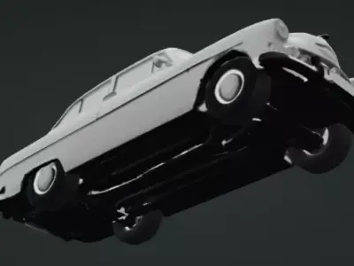 Classic Cuban Car 3D model