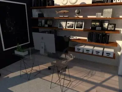 modern office design  3D model