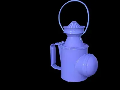 Railroad Oil Lamp fp Low-poly 3D model