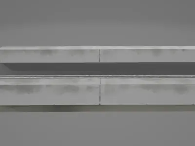 Stylized Low Poly Overpass Free low-poly 3D model