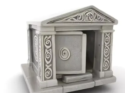 Ancient Stone Temple model pack Low-poly 3D model