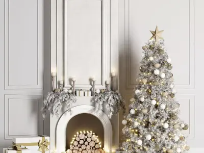 Christmas Decoration Set 04  3D model