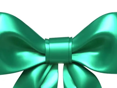 Christmas Bow Ribbon 32 Low-poly 3D model