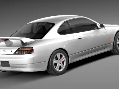 Nissan 240 sx Silvia S15 1999-2002 3D model
