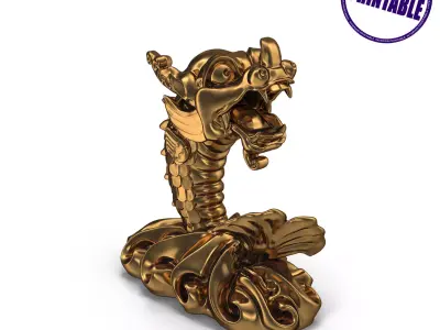 Arowana printable feng shui 3D print model