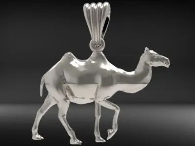 Camel Pendant Necklace Charm Bracelet Jewelry 3D print model