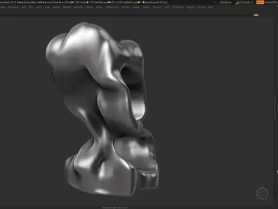 Modern Abstract Decorative sculpture 3d print model 53 3D print model