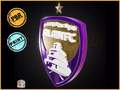 Al Ain FC logo - Cinematic - 3D print 3D model