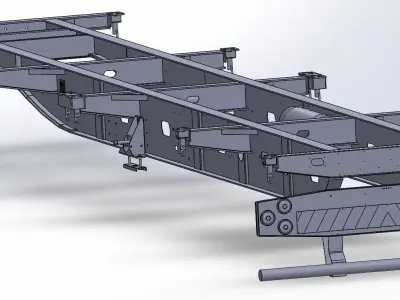 Container Carrier Trailer Body 3D model