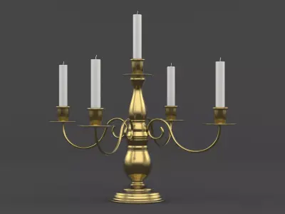 Metal Candle Holder 3D model purchase